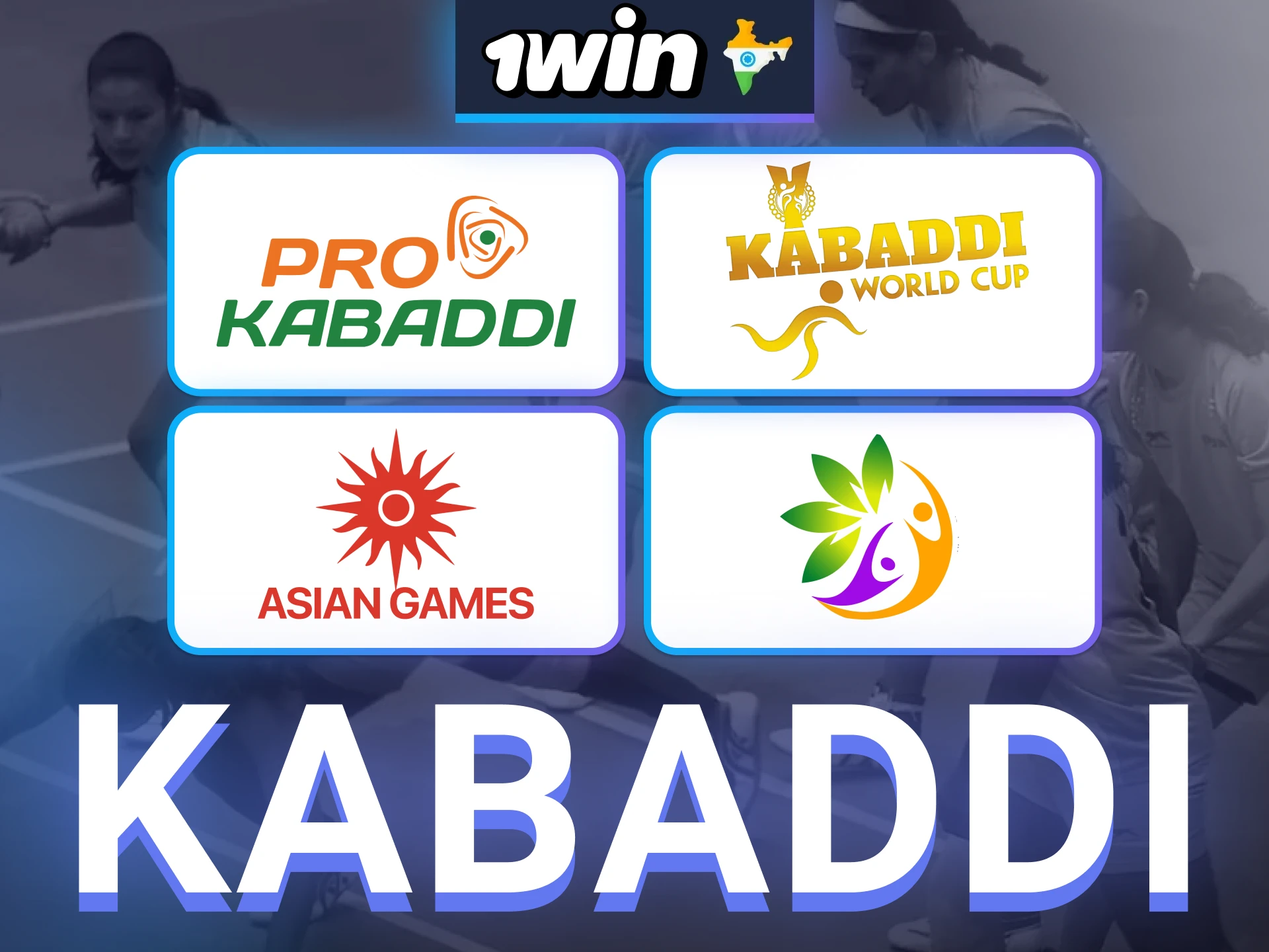 1win engages with major kabaddi competitions on a global scale.